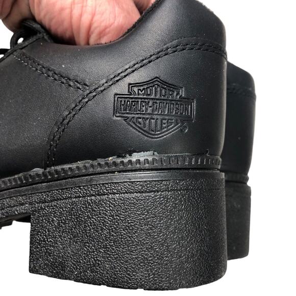 Harley-Davidson nwb women’s black lace up shoes size 6 - Picture 6 of 9